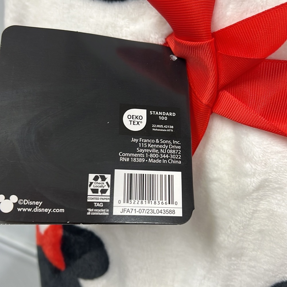 Disney Minnie Mouse Plush Throw NWT - Picture 3 of 6